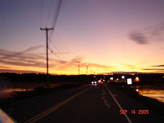 Sunset in Maine.