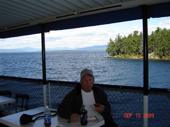 Rick on the boat M/S Mount Washington.