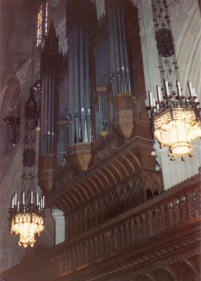 At the Washington National Cathedral - August 5, 1987 - Happy 57th Birthday Dad!