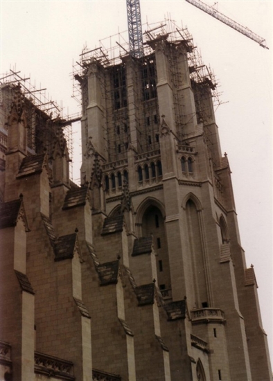 At the Washington National Cathedral - August 5, 1987 - Happy 57th Birthday Dad!